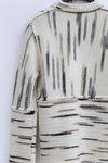 SWAYING/KNIT coarse wool gradient pullover SW22AW1T71 white/black brown